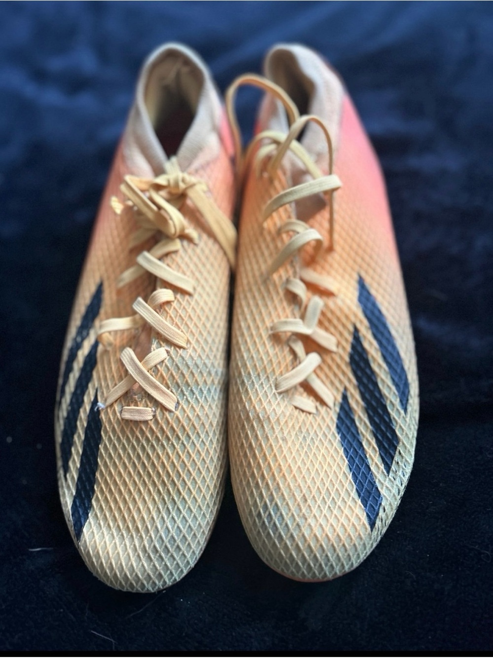 Adidas X Speedflow .3 FG Soccer Cleats Mens Size 9.5 Orange Yellow Gradient NOB